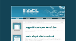 Desktop Screenshot of mystic.hu